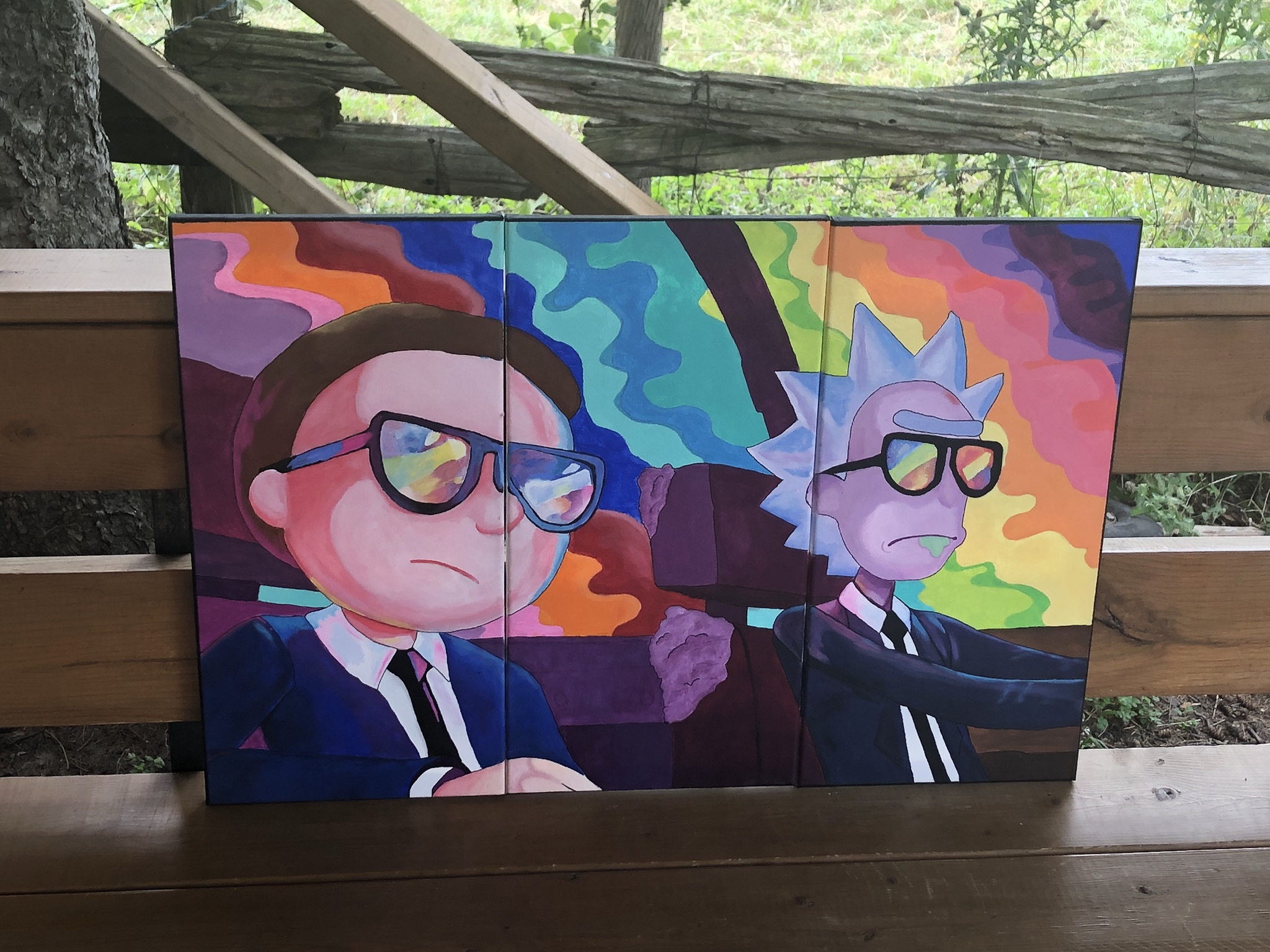 How Many Of You Find Rick And Morty Painting Lovable?